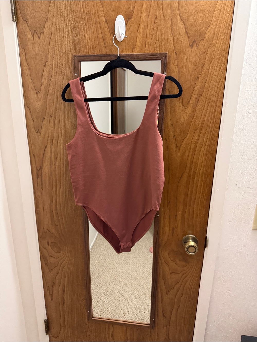Solid Mauve Scoop Neck bodysuit